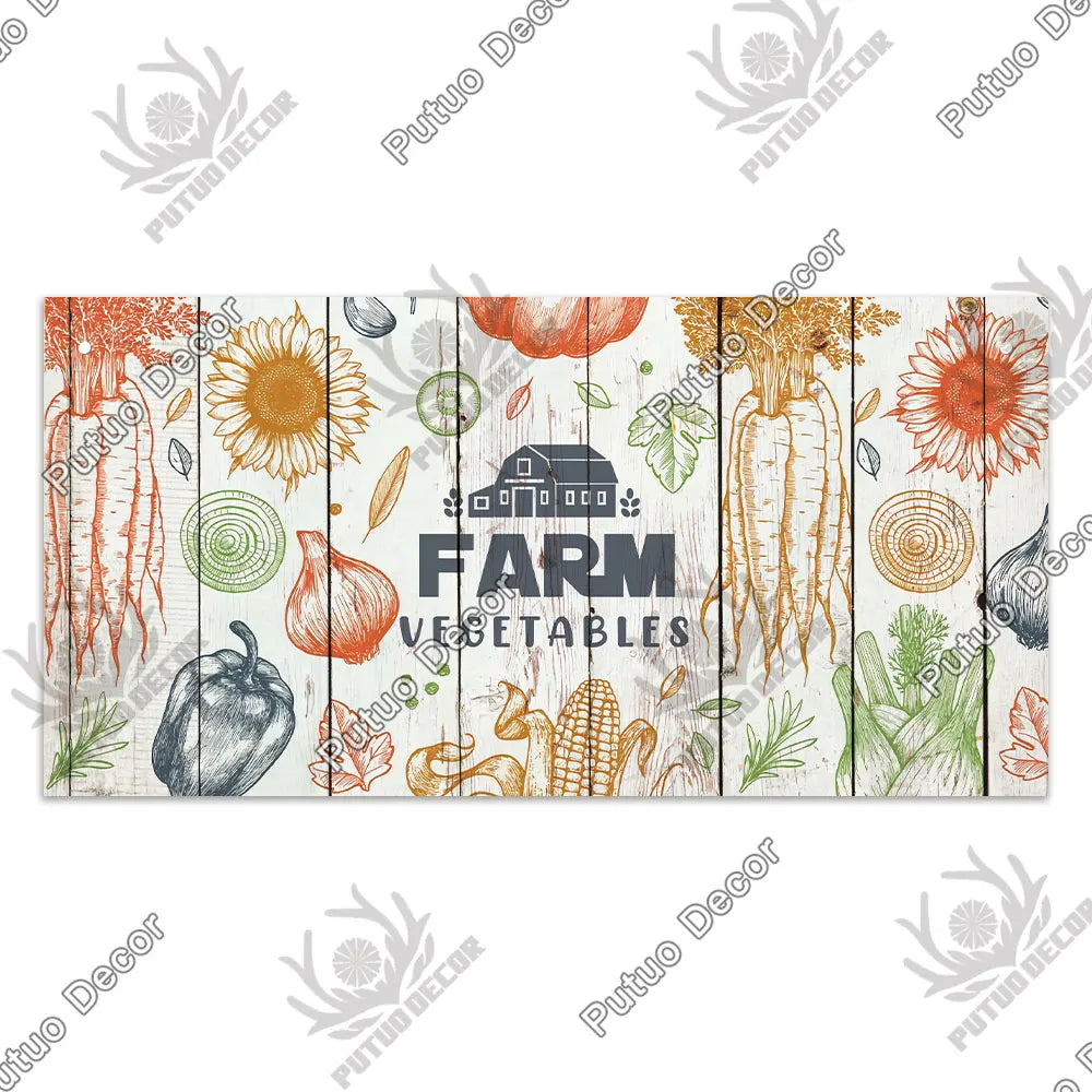 Farm Signs Wooden Hanging Plaque Farmhouse Decorative Plaque for Farmhous Cowshed Farm House Wall Door Hanging Decor