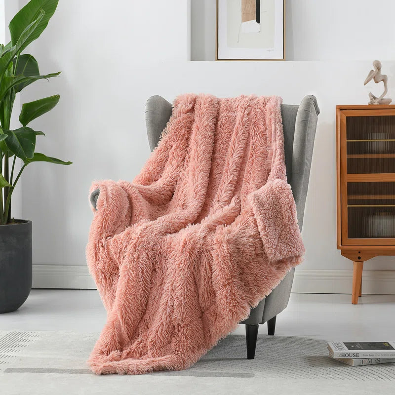 Super Soft Sherpa Faux Fur Throw