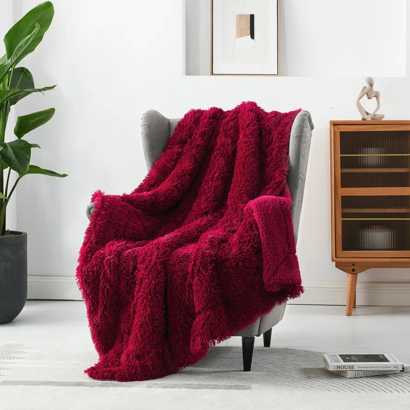 Super Soft Sherpa Faux Fur Throw