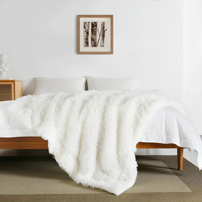 Super Soft Sherpa Faux Fur Throw