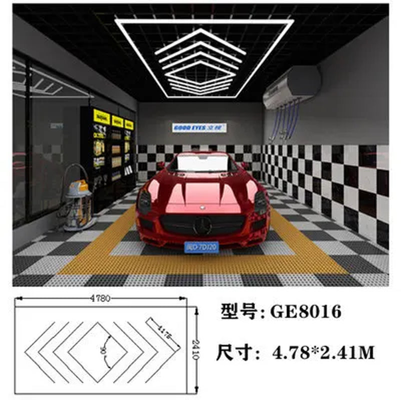 Hot Sale Garage Honeycomb Car Detailing Ceiling Light Garage Hexagon Led Light Free Shipping